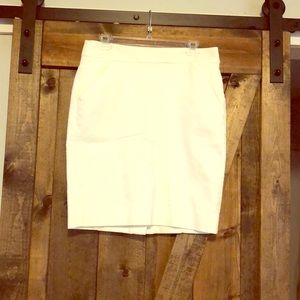White pencil skirt